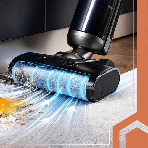 Roterende borstelrol voor grondige reiniging