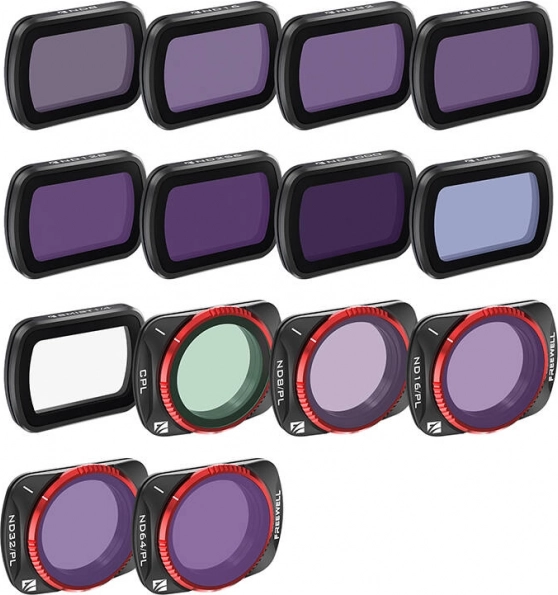 set van 14 Freewell-filters voor DJI Osmo Pocket 3