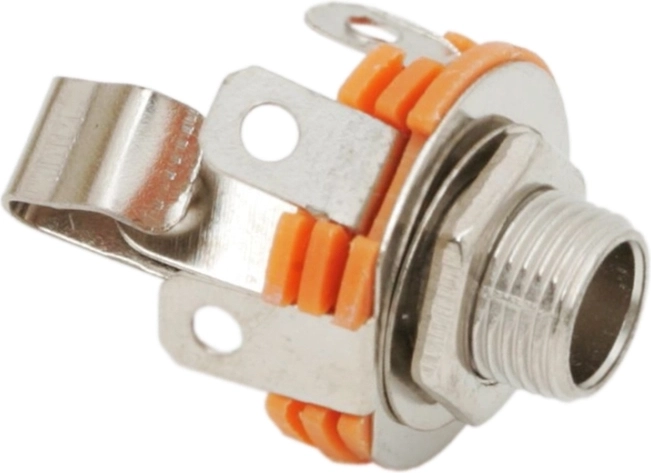 Inbouw mono-jackaansluiting 6,3 mm met schakelaar