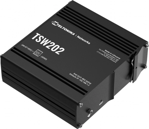 Industriële beheerde schakelaar TSW202 2xSFP 8xPoE+ L2/L3