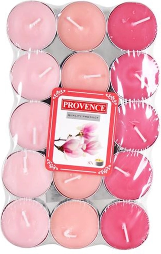 Geurende theelichtjes Provence magnolia, 30 stuks