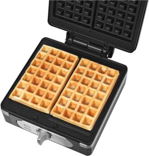 Twee Belgische wafels tegelijk