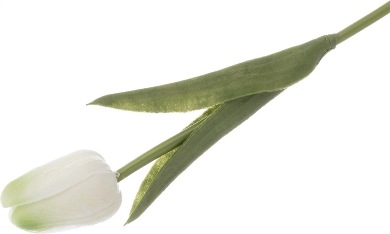 Plastic tulp (UH) wit/geel 33 cm