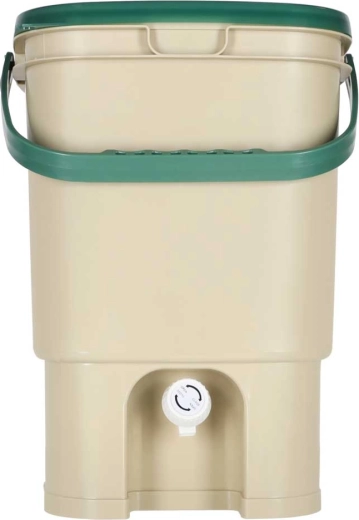 Comfortabel aftappen van compostthee