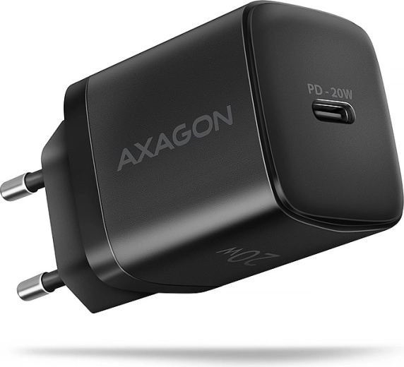 Netstroomlader AXAGON 20W USB‑C PD, zwart