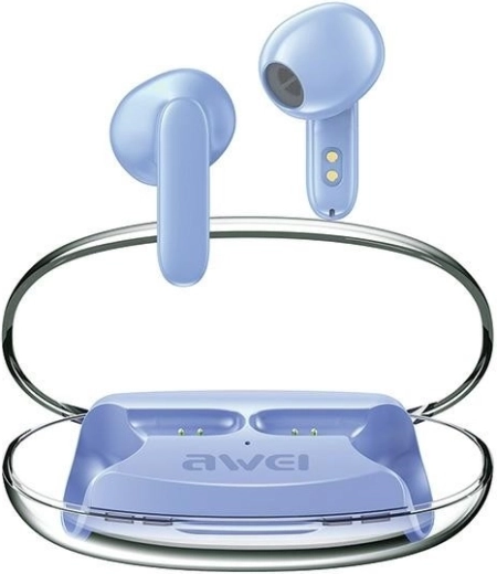 AWEI draadloze oordopjes bluetooth 5.3 met ENC TWS – blauw