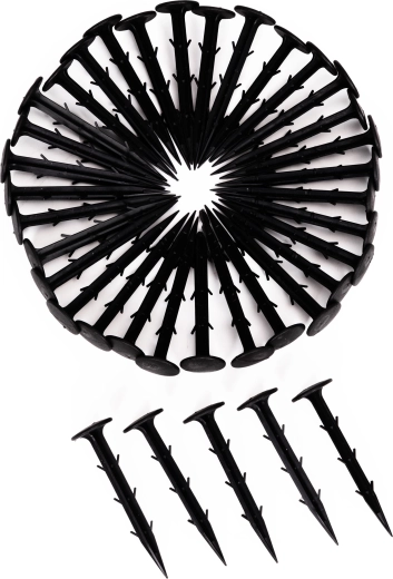 Stabiele verankering dankzij pinnen in de verpakking