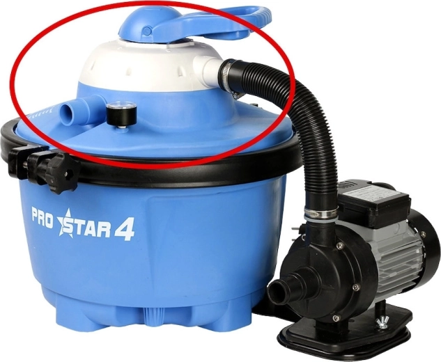 Marimex deksel van het filtervat ProStar (compleet) inclusief 6-wegklep