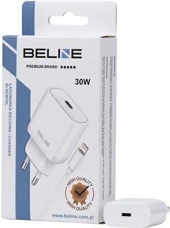 30W GaN netlader USB‑C met Lightning-kabel – Wit