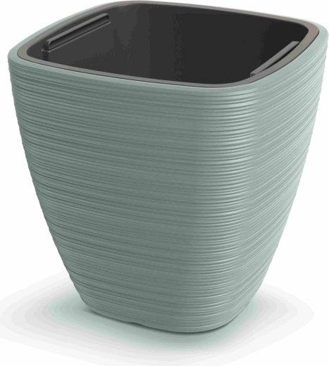 Bloempot Vena Square salie 38,8 × 38 × 38 cm met inzet