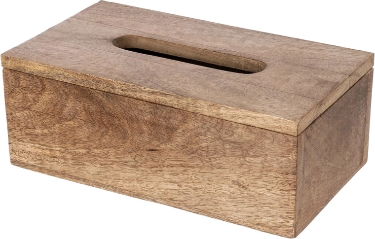Houten tissuebox Indecor van mangohout