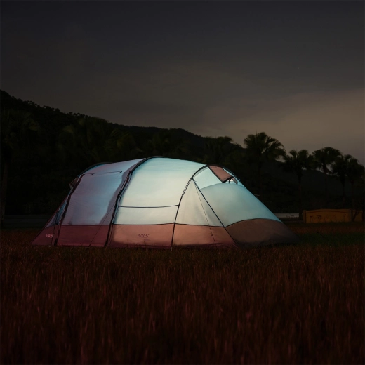 Comfortabele slaapcabine voor 4 personen met muggengaas