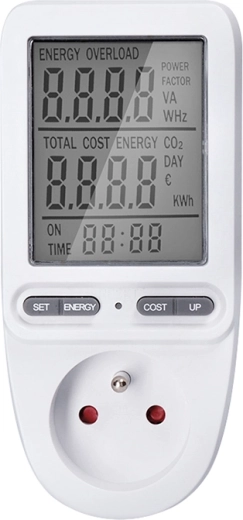 Solight digitale meter voor elektriciteitsverbruik met groot display