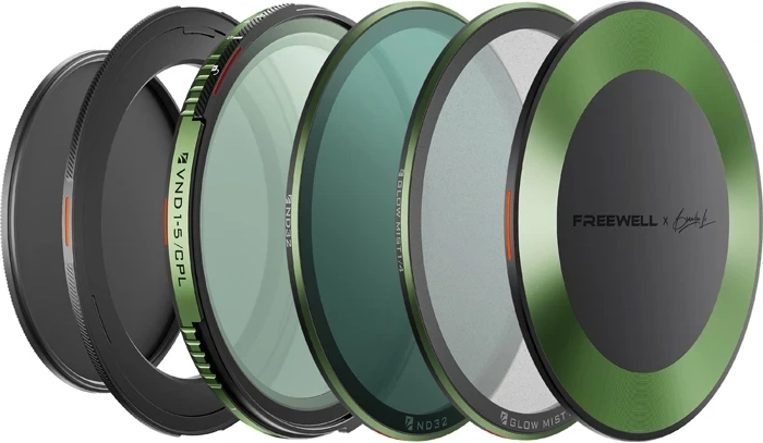 Set variabele ND/CPL-filters Freewell Brandon Li 72 mm