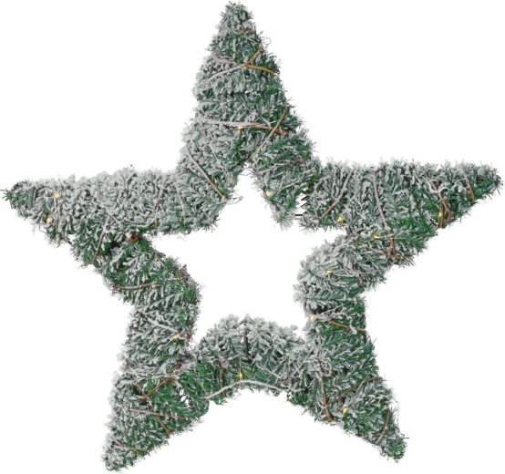 Natuurgetrouwe imitatie van een besneeuwd takje