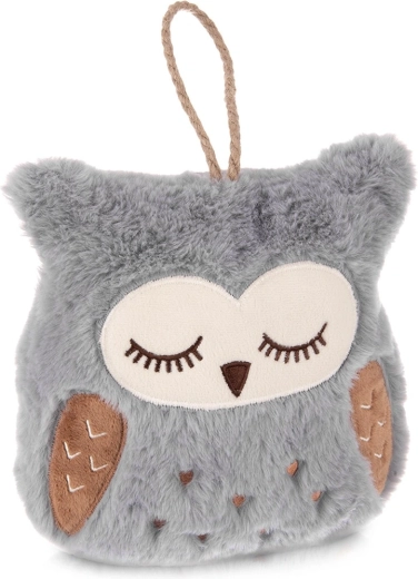 Grijze deurstopper uil 18 × 10 × 20 cm