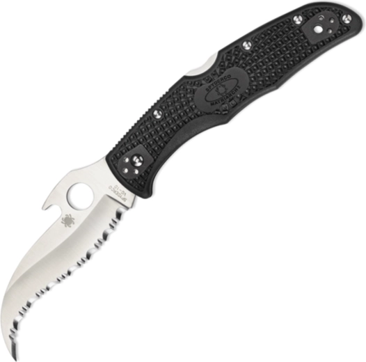 Spyderco Matriarch 2 tactisch vouwmes 9,1 cm VG-10, satijn, zwart FRN
