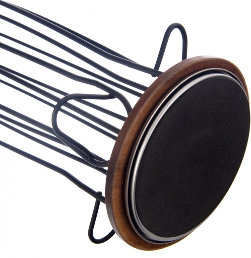 Stabiele houten voet met antislip