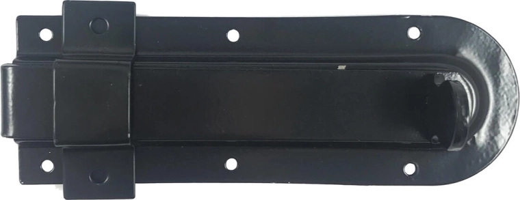 Grendel 100 mm zwart voor poorten en hekjes