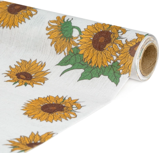 Tafelloper met zonnebloemen 180 × 28 cm