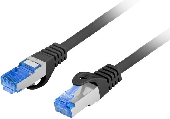 Patchkabel cat.6a S/FTP LSZH CCA 0,25 m zwart rook