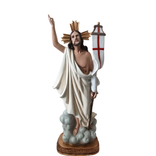 Decoratief beeld van de verrezen Jezus Christus 40,5 cm - 1 stuk