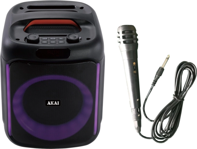 Karaoke met microfoon in de verpakking