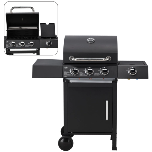 Ruim grilloppervlak en eenvoudig onderhoud