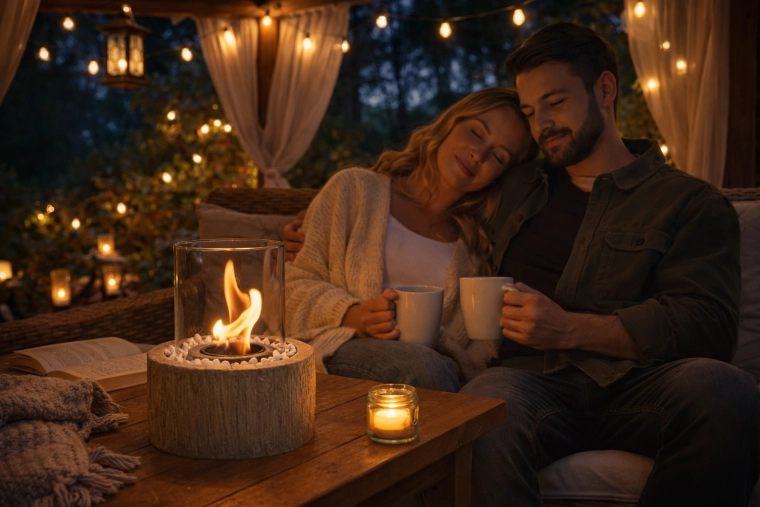 Realistische vlam en aangename sfeer