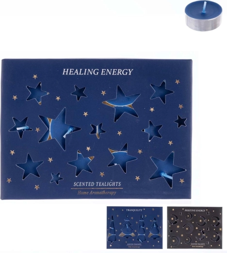 Geurige theelichtjes Moon 12 stuks (12 g) – mix van 3 geuren