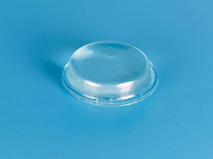 Zelfklevende transparante cilindrische stootdop 12,7 × 3,5 mm (5 stuks)