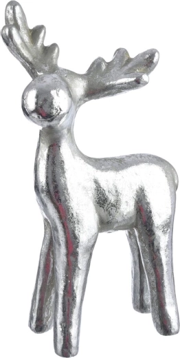 Decoratief rendier zilverkleurig 51 cm