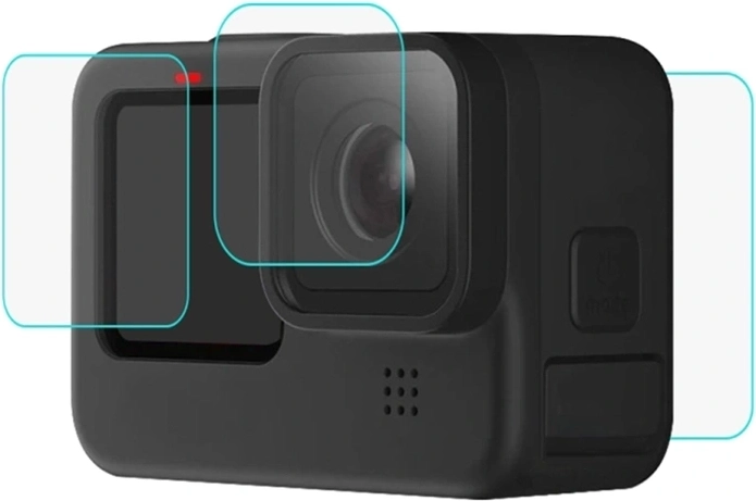 Puluz beschermend gehard glas 9H voor GoPro HERO 12/11/10/9 Black - zwart