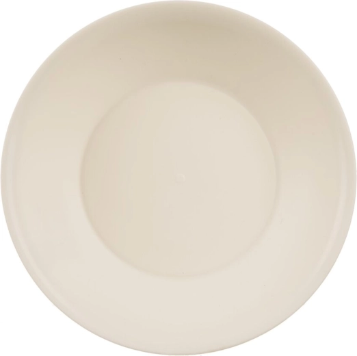 Diep kunststof bord Sandy crème 18,5 cm