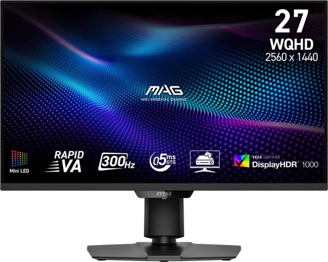 Monitor 27" MAG 274QPF, WQHD, 300 Hz, vlak, zwart