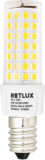 RETLUX ledlamp voor afzuigkap E14 6 W warm wit