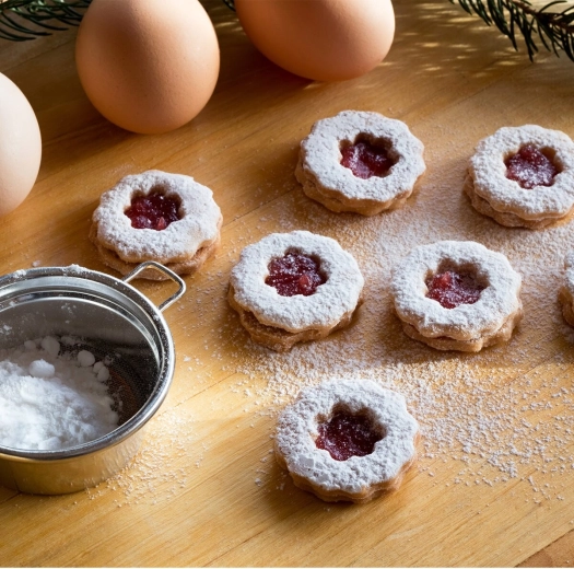 Strakke uitsnede voor linzer en decoratie
