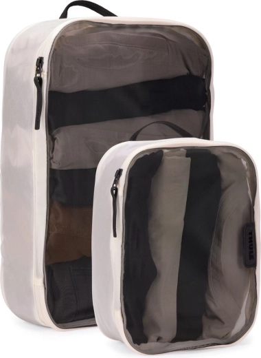Thule set reisorganizers packing cubes (1× middelgrote en 1× kleine), wit