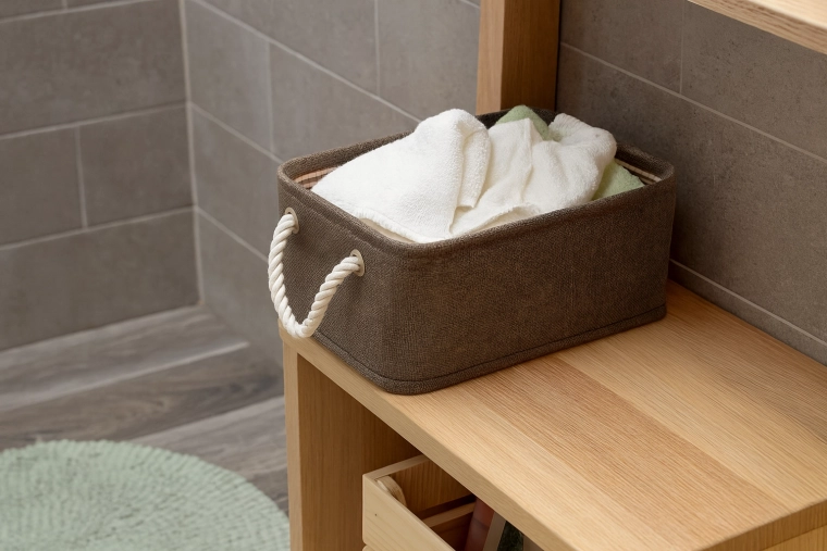 Ideaal voor de badkamer voor handdoeken en cosmetica