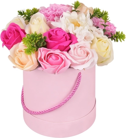 Decoratieve flower box Ruhhy met realistische bloemen