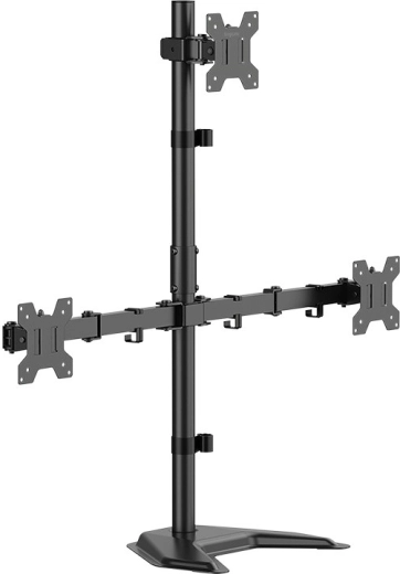 Flexibele indeling voor drie monitoren