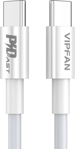 Kabel USB-C naar USB-C Vipfan P02 1 m wit