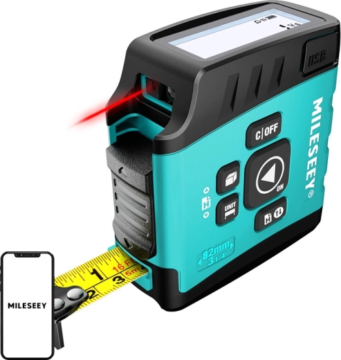 Mileseey DT20 laserafstandsmeter met rolmaat 5 m en bereik 40 m