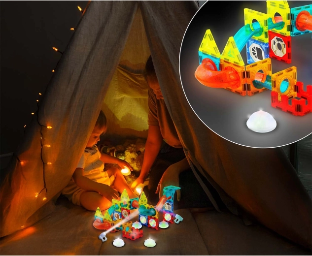 Stralende bouwwerken en lichteffecten