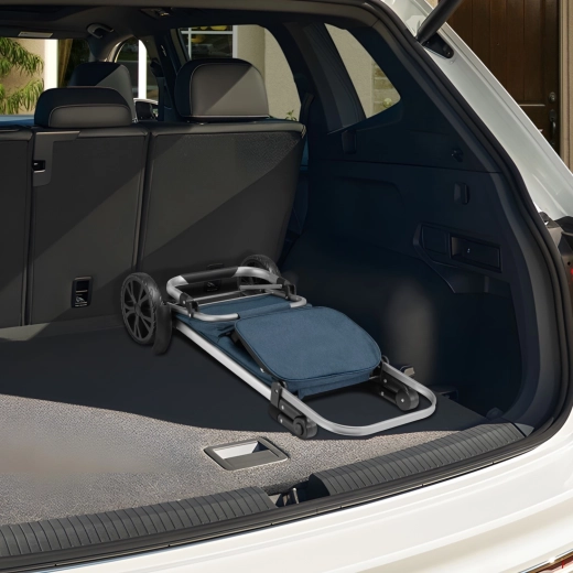 Opvouwbare constructie en grote wielen voor comfortabel rijden