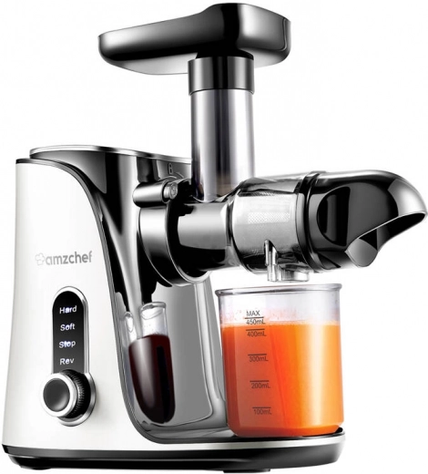 Langzaamwerkende sapcentrifuge AMZCHEF wit