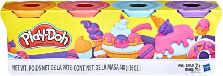 Play-Doh modelleerklei, set van 4 potjes, 448 g – Sweet