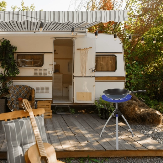 Stabiele opvouwbare driepoot