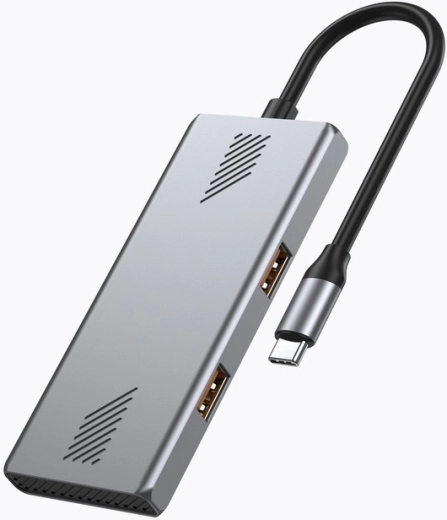 USB‑C‑hub 4‑poorts USB 3.2 Gen 2 met 2× USB‑A en 2× USB‑C, 10 Gb/s