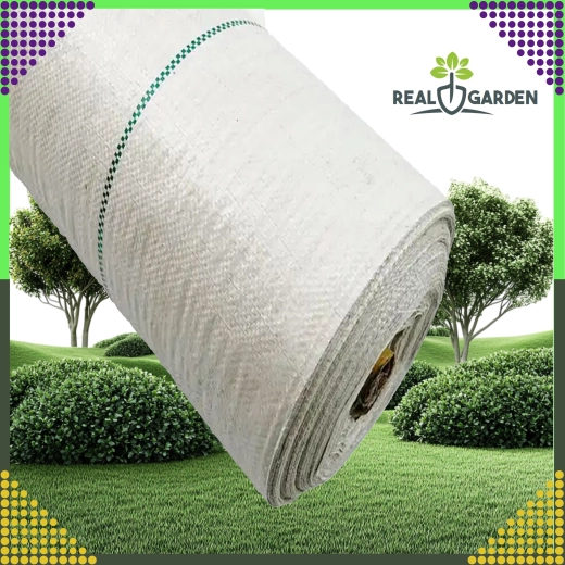 Witte agrotextiel 70 g/m² 1,6 × 100 m tegen onkruid + ankers UV